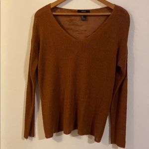 Forever21 burnt orange lightweight sweater